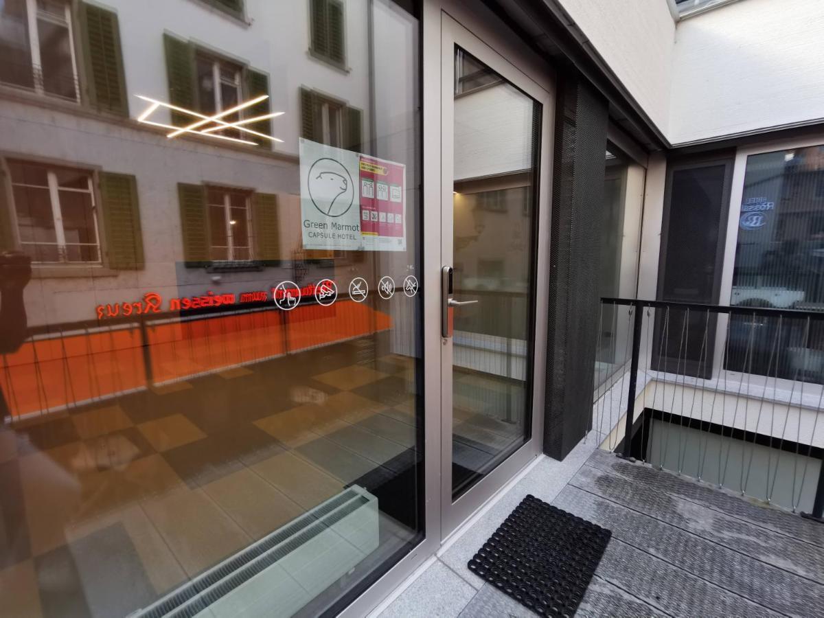 Green Marmot Capsule Hotel Zürich Exterior foto
